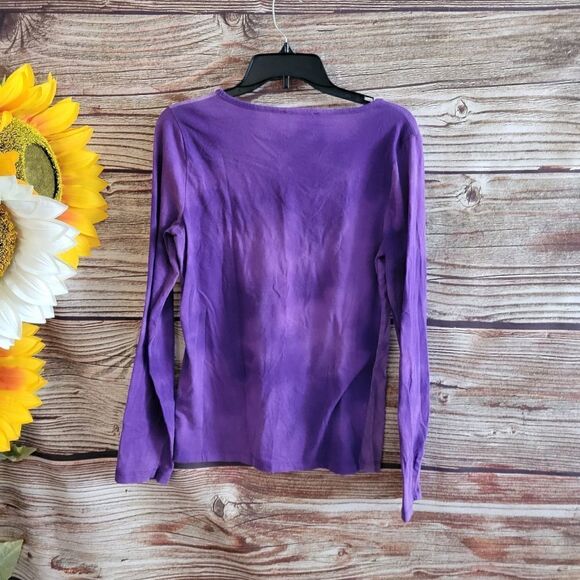 Jones New York long sleeve Women's medium top Pre-owned - Picture 2 of 5